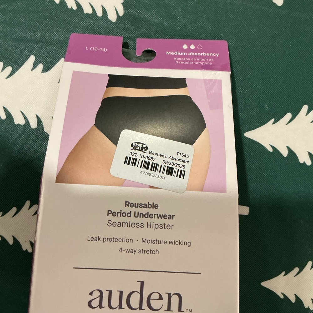 Auden Black Seamless Period Underwear